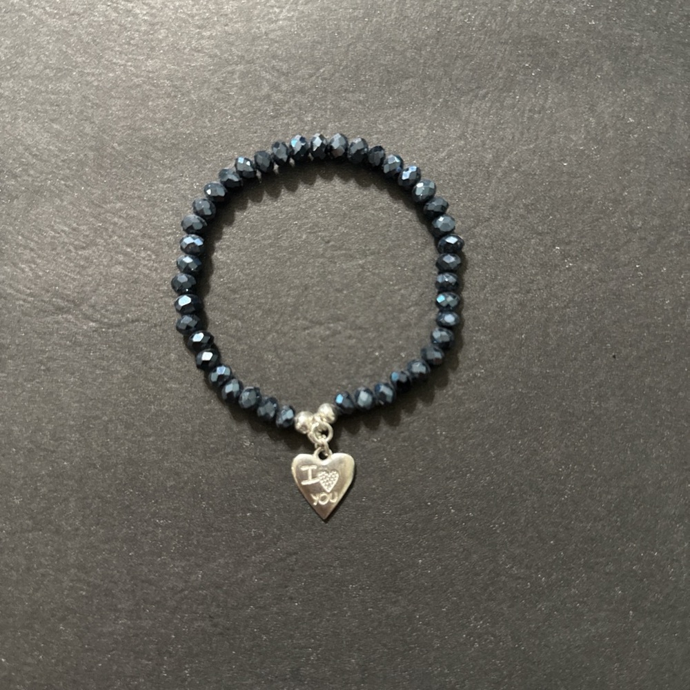 Silver Heart Charm Bracelet